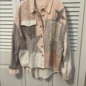Oli & Hali Lace-Trimmed Blush Shirt